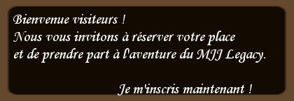 Inscription MJJ Legacy