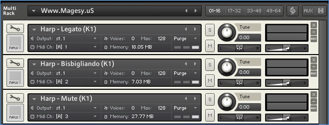 Sonart Audio Venice Instruments v3 Harp MULTIFORMAT
