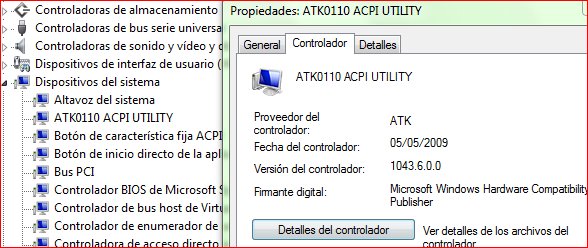 ATK0110 1043.6 driver para XP Vista Win7