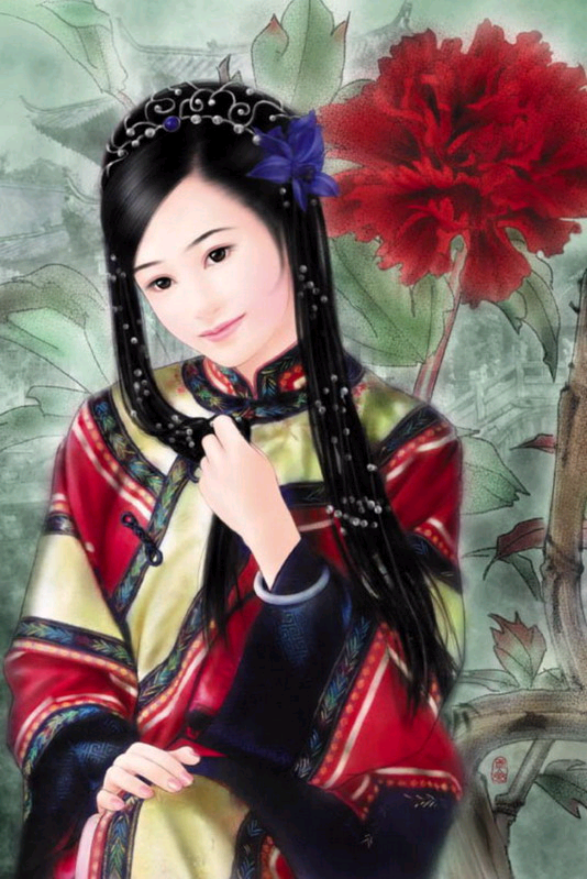 belle-asiatique-grosse-fleur-rouge-river